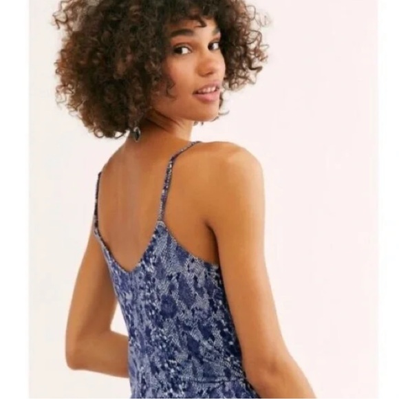 FREE PEOPLE drapey Python cami TOP - Picture 2 of 6